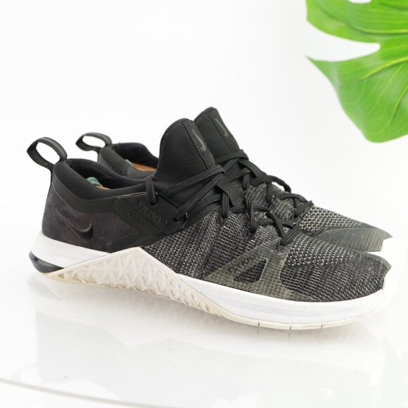 Nike Womens Metcon Flyknit Running Shoes Size 8.5 Black Trainer Crossfit Sneaker - Picture 10 of 13